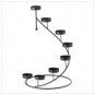 Metal spiral candleholder