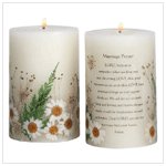 Wedding prayer candle