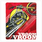 Motorcycle fleece throw 12301