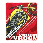 Motorcycle fleece throw 12301