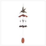 Hummingbird cutout windchime  12512