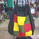 Handmade Handbag - Red, Yellow and Green Squares