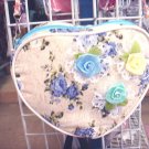 Handmade Purse - Pink Heart with Roses