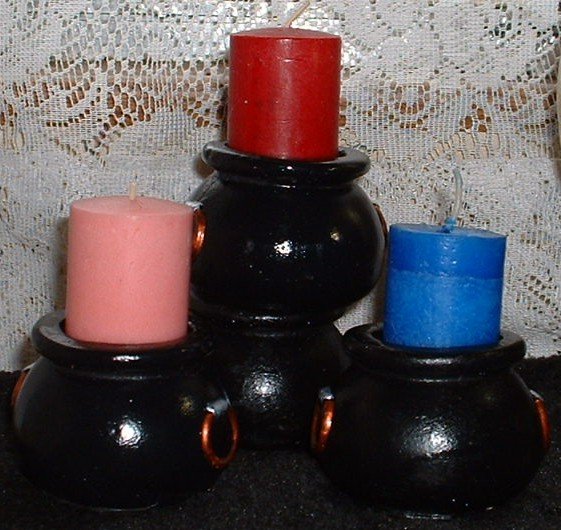 Cauldron Candle Holder