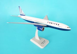 hogan 1/200 ユナイテッド航空 Boeing 777-200 United 777-200 w/gear Post Co Merger Livery Scale 1:200 Die