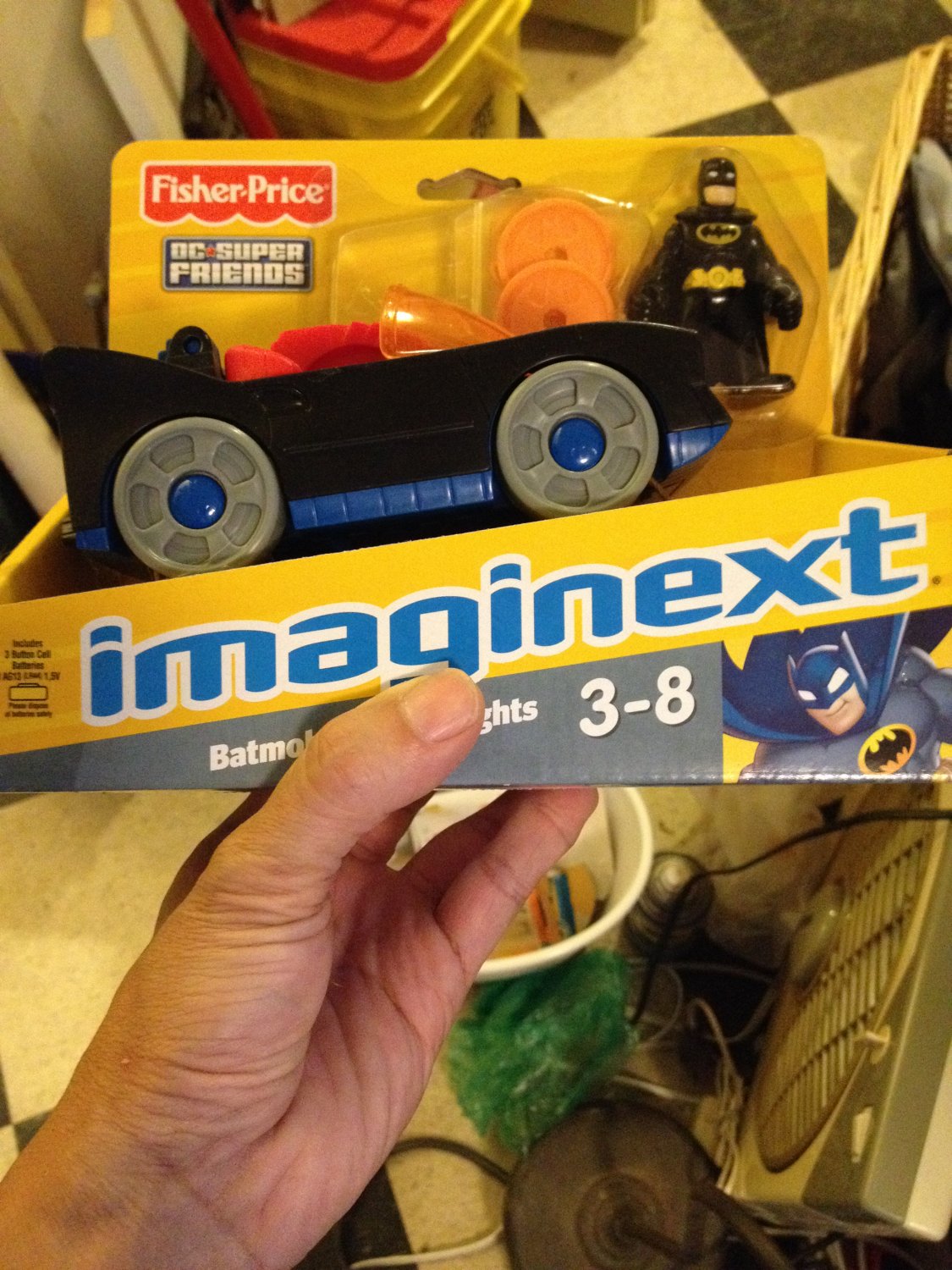 Imaginext Dc Super Friends Batmobile With Lights 