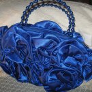Very chic  blue retro roses bag