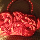 Very chic red retro roses bag