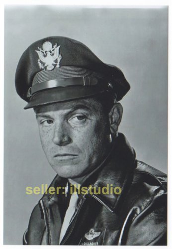 PAUL BURKE- Col. Gallagher 12 O'clock High RARE 4x6 PHOTO in MINT CONDITION #8