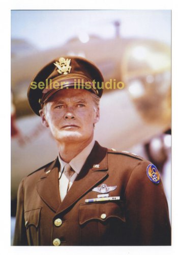 JOHN LARKIN as General Wiley Crowe 12 O'clock High RARE 4x6 PHOTO in MINT CONDITION #33