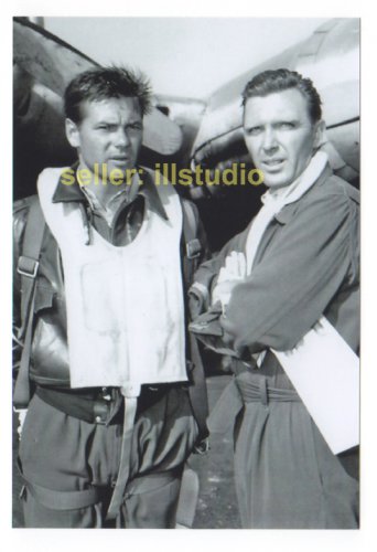 ROBERT LANSING & GARY LOOKWOOD 12 O'clock High RARE 4x6 PHOTO MINT CONDITION #37