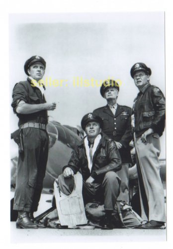 ROBERT LANSING & JOHN LARKIN 12 O'clock High RARE 4x6 PHOTO MINT CONDITION #38