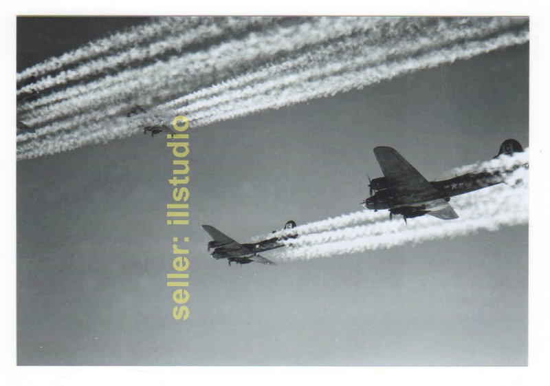 B-17s, the 918th in Flight 12 O'clock High RARE 4x6 PHOTO in MINT CONDITION #54