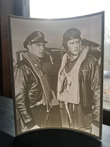12 O'Clock High 6X9 Lithophane Robert Lansing and Andrew Prine