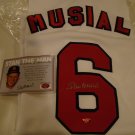 STAN MUSIAL AUTOGRAPH JERSEY WITH COA STAN THE MAN