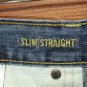 AE Destroyed Slim Straight Jeans Ripped Faded Medium Blue Wash Men's AEO 33 x 32