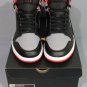Men's NIKE AIR JORDAN 1 MID Sneakers DQ8426 006  Black/Cement Grey-Fire Red