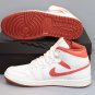 Men's NIKE AIR JORDAN 1 MID SE CRAFT Sneakers FJ3458 White/Lobster-Dune Red-Sail