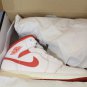Men's NIKE AIR JORDAN 1 MID SE CRAFT Sneakers FJ3458 White/Lobster-Dune Red-Sail