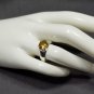 Golden Citrine 7mm Round 925 Sterling Silver Ring  Sz 7