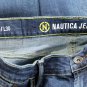 NEW Men's Nautica Original Slim Jeans Faded Paint Splatter Dark Wash $89