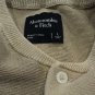 Men's Abercrombie & Fitch Cotton Textural Knit Henley T-Shirt Khaki Tan  $70