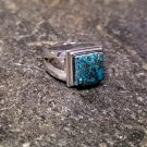 925 Sterling Silver Cabochon Ring Turquoise 10mm Gemstone Size 7 925 Sterling Silver Cabochon Ring Turquoise 10mm Gemstone Size 7