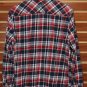 Industry Supply Co Red Blue Multi Plaid Flannel Shirt Medium