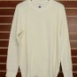 American Eagle Cotton Shaker Stitch Crewneck Sweater Pullover Ivory Large