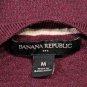Banana Republic Men's V-Neck Sweater Burgundy Lightweight Medium