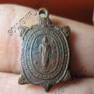 0173-OLD MAGIC TURTLE COIN THAI BUDDHA AMULET LP LEAW S