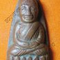 0169-RARE TRIANGL COIN OLD THAI BUDDHA AMULET LP TUAD