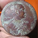 0915-OLD THAI BUDDHA AMULET COIN KING RAMA-5 EUROP TOUR
