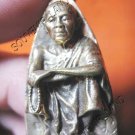 0900-TRIANGLE OLD THAI BUDDHA AMULET LP KOON TOW-REED