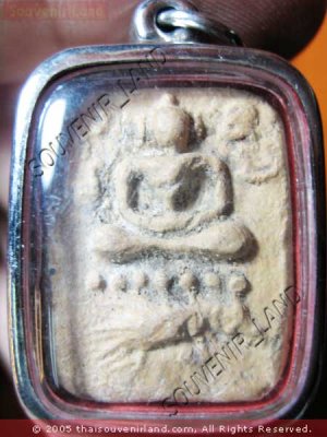 0853-VINTAGE OLD THAI BUDDHA AMULET LP PARN  PORCUPINE