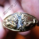0801-RARE THAI BUDDHA AMULET RING KUBA KRITSANA NAGA 2H