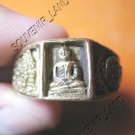 0797-VINTAGE OLD RARE THAI BUDDHA AMULET RING LP NGERN