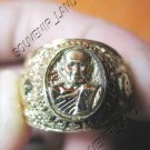 0794-VINTAGE OLD RARE THAI BUDDHA AMULET RING LP TUAD