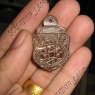 0689-OLD THAI BUDDHA AMULET LA-HOO LP NOI COCONUT SHELL