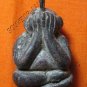 0537-THAI BUDDHIST AMULET CLOSE EYE PHA-PIT-TAH LP DUM