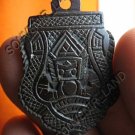 M349-OLD THAI BUDDHA AMULET LA-HOO LP NOI COCONUT SHELL