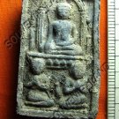 M346-MONK BUDDHA AMULET THAI CHARM TABLET SOMDEJ PI-LAN