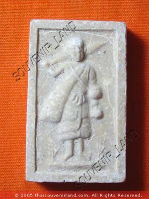 0476-VINTAGE OLD THAI BUDDHA AMULET SOMDEJ  LP THOE