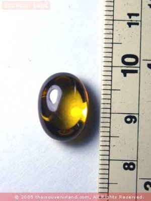 M690-FAMOUS GEM STONE ""EYE OF NAGA"" BUDDHA AMULET YELLO