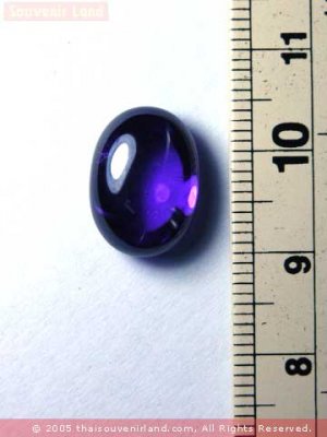 M689-FAMOUS GEM STONE ""EYE OF NAGA"" BUDDHA AMULET VIOLE