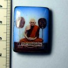 M095-OLD COLOR PHOTO LP NGERN THAI MONK BUDDHA AMULET
