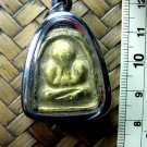 M152-GILD CLOSED EYE PHA-PIT-TAH BUDDHA AMULET LP SRI