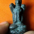M204-THAI VINTAGE MONK CHARM BUDDHA AMULET NAGA PROTECT