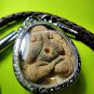 6870-THAI REAL AMULET FAST RICH MONEY PIDTA CLOSED EYE SPIDER 2 TAKUD LP KOON BW