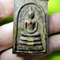 8559-REAL THAI AMULET SOMDEJ INSERT 9 GOLDEN TAKUD GEM MONK ROBE LP HONG 2007